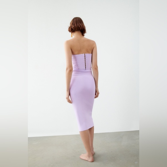 ZARA SWEETHEART PURPLE DRESS - Picture 10 of 10